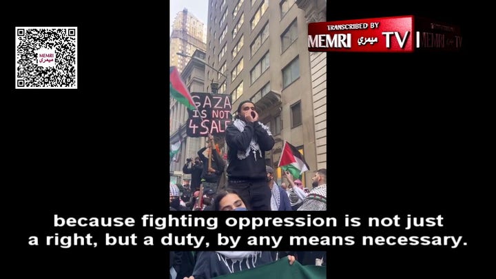 Muslim American Society imam tells protestors to "fight back."